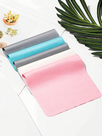 5 piezas de paño de limpieza de microfibra de alta calidad, toallitas limpiadoras de lentes reutilizables para gafas, teléfonos inteligentes, joyas, pianos, espejos, relojes, adecuadas para gafas graduadas, gafas de moda, computadoras, teléfonos y tabletas