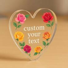 1pc Acrylic Ornaments Personalized Mom Gifts, Custom Name Sign, Customizable Home Decor, Mother's Day Gift, Bedroom Decor, Personalized Room Decorations, Customizable Photo Gifts