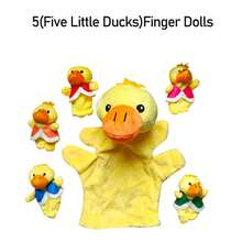 BELLKIDS 8个迷你毛绒手指偶，可爱动物玩偶，毛绒玩具，课堂讲故事道具，《三只小猪》故事，派对，生日礼物，圣诞节 - 彩色 - 查看 16