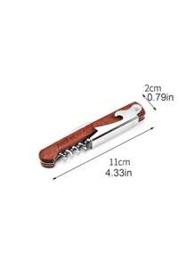 1pc Customizable Wine Bottle Opener, Multi-Function Wine Corkscrew, Wooden Wine Opener, Rosewood Seahorse Bottle Opener, Stainless Steel Corkscrew, Streamlined Handle, Easy To Grip, Effortless Bottle Opening, Suitable For Home, Hotel, Restaurant, Applicable For Thanksgiving, Christmas, Valentine's Day, Anniversary, Birthday, Wedding And Other Occasions