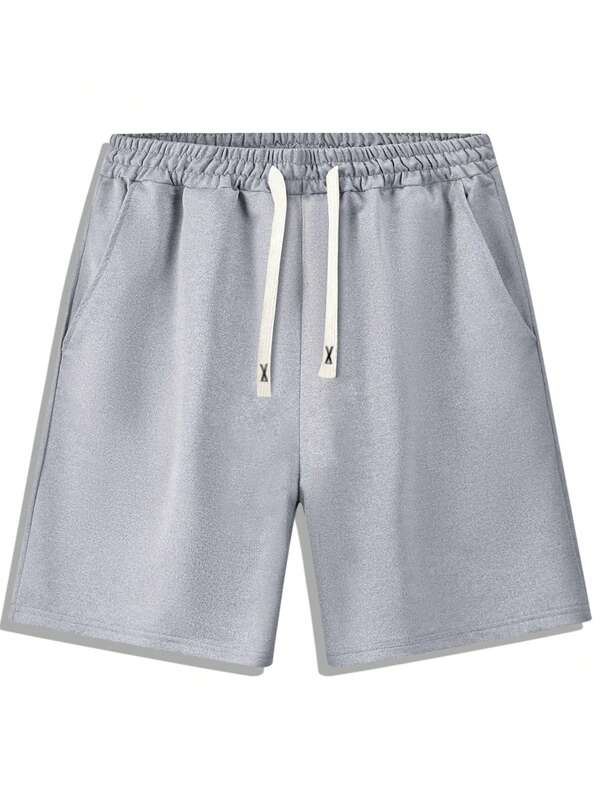 Men's Casual Drawstring Sports Shorts, Solid Color, Summer New Arrival