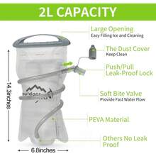 Local Delivery--Hydration Pack Backpack, Lightweight Water Backpack With 2L Leakproof Hydration Bladder Daypack For Men Women,Running Hydration Vest For Outdoor Trail