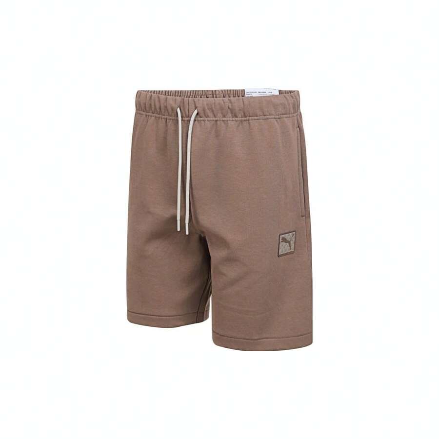 Puma 男士基本款针织短裤 63487079 - 棕色 - 查看 1