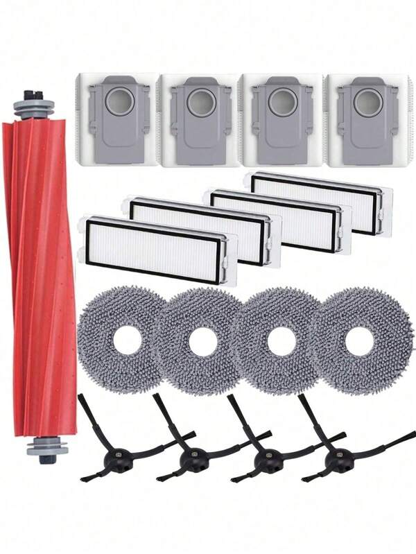Accessories For Roborock Q Revo / P10 Robot Vacuum Cleaner Replacement Parts Set For Roborock Q Revo Replacement Parts Main Brush HEPA Filters Mop Pads Side Brushes Dust Bags