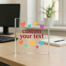 1pc Acrylic Ornaments Personalized Mom Gifts, Custom Name Sign, Customizable Home Decor, Mother's Day Gift, Bedroom Decor, Personalized Room Decorations, Customizable Photo Gifts,Graphic Print