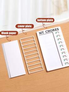 1pc/To Do List Board,Removable And Repeatable Portable Chore Chart Memo Board,DIY Message Family Travel Planning Reminder Form,Daily Work Plan Task List, Exercise Fitness, On Time To Complete The Task Notepad(Random Shipment Of New And Old Versions) - one-size - View 3