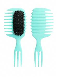 Cepillo definidor de rizado, en caja, para cabello rizado, ondulado y rizado - Herramienta de peinado antiencrespamiento con diseño de pulpo para enredar, dar forma y separar los rizos - Cepillo ligero sin tirones para niños, adolescentes y niñas pequeñas - Paquete listo para regalo para viajes, hogar y escuela - Multicolor - Ver 10