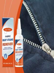 JUE FISH 100毫升织物除锈剂，温和配方保护衣物，去除污渍，使织物柔软如新 - 彩色 - 查看 2