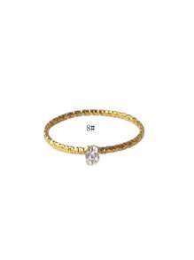 1PC Sparkling Premium Sense, Small Luxury, Mini Diamond Gold Ring, Diamond Ring, Women's Sky Star Ring, Temperament Jewelry