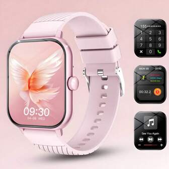 SIMSONLAB Neue heiße 4,65 cm (1,83 Zoll) Touchscreen Smartwatch, Unisex Sportuhr mit kabellosem Wählen, Anrufannahme, Schrittzähler, Kalorienzähler, Distanzverfolgung, Multi-Sport-Modi, Musiksteuerung, Fernkamera, Alarm, Anruf- und Nachrichtenbenachrichtigung, ideales Geschenk