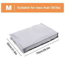 Almofada de Cama de Alta Densidade para Cães e Gatos, Resistente a Mordidas, à Prova de Arranhões, Impermeável, Capa Removível e Lavável em Máquina, Antiderrapante, Múltiplos Tamanhos e Cores Disponíveis, Enchimento de Alta Densidade, Retorno Suave