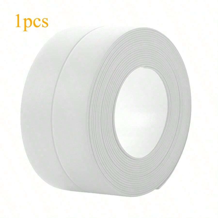 Kitchen Bathroom Caulking Tape Sealant, PVC Self-Adhesive Toilet Caulking Strip, Caulking Tools, Sealing Tape - 白色 - 查看 1