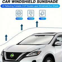 High Quality Car Windshield Sunshade, UV Protection, Foldable With Storage Bag - Suitable For Sedans & SUVs - Stay Cool In Hot Weather! - 彩色 - 查看 5