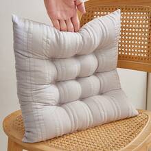 1 件纯色坐垫，高美感办公椅垫，学生宿舍教室座垫，季节性座垫，背部支撑枕