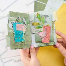 1 pieza Caja de regalo 3D plegable y tarjeta de felicitación plegable troquel, troqueles de corte de metal gris, plantilla de tallado de papel para hacer tarjetas, álbumes de recortes y decoraciones artesanales DIY