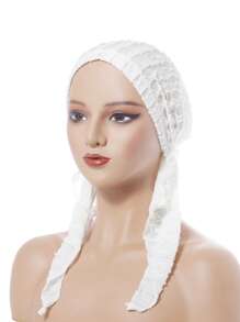 1 Peça Nova Gorro com Capuz de Cor Sólida de Gola Alta, Gorro Arqueado que Pode Esconder o Cabelo e a Cabeça