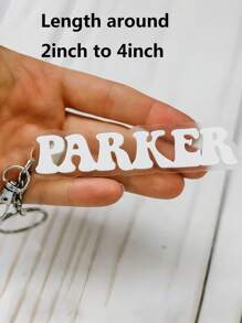Personalized Retro Name Acrylic Keychain,Acrylic Bag Tag Keychain, Name Tag, Lunch Box Tag, Luggage Tag