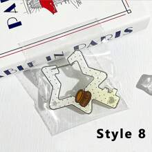 14 Styles Acrylic Mountaineering Buckle Creative Keychain Accessories Pendant Diy Bag Pendant Storage Pendant Mobile Phone Case Pendant Doll Pendant Buckle