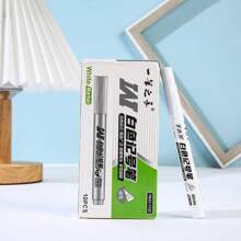 10/8/5/3/1pc Quick-Drying Waterproof And Indelible Fine White Tip Oil-Based Markers For Glass, Windows, Tire Spray Paint, Clothing, Wood And Leather, Ceramics, Metal, Paper, Art Painting, Graffiti, School Supplies, Back-To-School Stationery, Colored Spinning Pensschool Supplies,Back To School