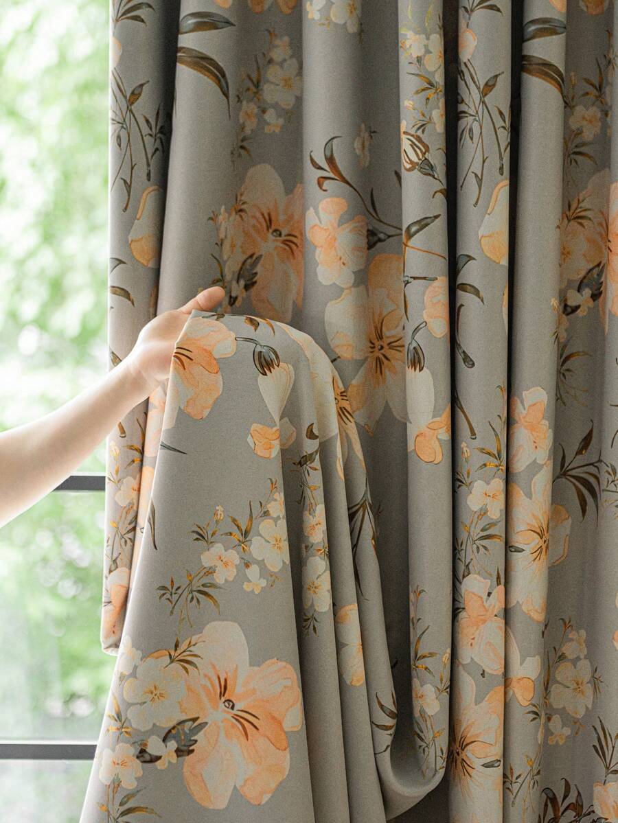 1 Rèm che nắng hiện đại màu trơn, thiết kế dạng túi, phù hợp cho phòng khách và phòng ngủ - Tấm rèm voan và cản sáng, trọng lượng vải 100gsm - Nhiều màu - Xem 1