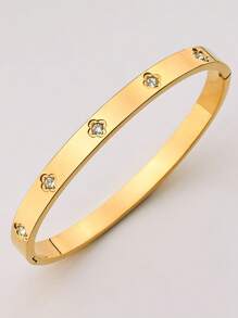 Retro Kubanisches Mode Edelstahl einzigartiges Armband, geeignet für Frauen zum ganzjährigen tragen