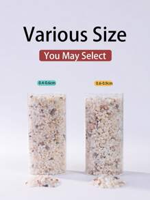 Jade Decorative Pebbles Suitable For Gardens And Homes -0.3-3 Cm, Multi-Color Stones (White, Black, Yellow, Gray, Purple, Blue, Green) Suitable For Indoor Plants, Outdoor Landscapes, And Holiday Decorations - Perfect For Terraces, Potted Plants, Bathrooms, Aquariums, And Micro Landscapes, Holiday Decorations | Natural Appearance | Beauty, Garden Decorations