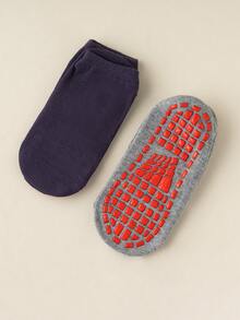 10 pares de calcetines antideslizantes con puntos para niños, calcetines cómodos y transpirables para uso diario - Multicolor - Ver 6