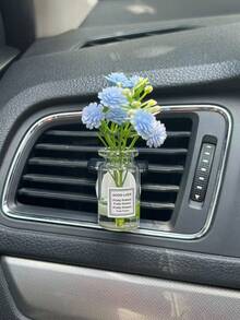 1 chiếc kẹp cửa gió điều hòa ô tô hình hoa cúc Baby's Breath nhiều màu, bao gồm tờ giấy thay thế mùi hương ngẫu nhiên, đồ trang trí cửa gió điều hòa ô tô, máy khuếch tán tinh dầu lọc không khí - Với chồi-Gypsophila - Xem 7