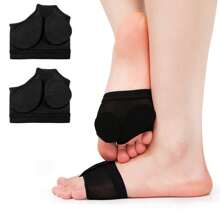 1 Pair Breathable Forefoot Pads, Suitable For Football, Gymnastics, Latin Dance, Foot Care And Protection For Women