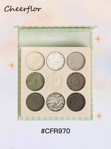 CHEERFLOR Makeup Palette, Matte Shimmer Powder Eyeshadow Pallet, Highly Pigmented, Long-Lasting Bright Shimmer Eyeshadow, Light, Smooth, With Mirror, Highlighters Contour Blush Powder All In One Makeup Pallet