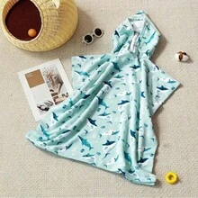 1 件儿童浴巾沙滩巾速干超吸水连帽毛巾浴袍适合女孩儿童，非常适合居家、沐浴和海滩，婴儿必需品，婴儿毛巾，婴儿配件 - 彩色 - 查看 6