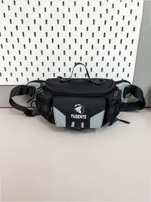 1 Pc Nylon Waterproof Multi-Pocket Multi-Function Waist Bag Chest Bag Cycling Bag Suitable For Sports Cycling