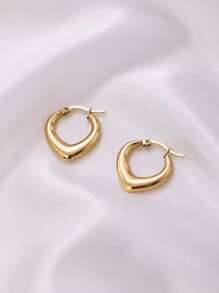 1 paire/3 paires de boucles d'oreilles en acier inoxydable pour femmes, design minimaliste, inaltérable, convient au marché transfrontalier UE/États-Unis