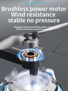 Drone, Cámara Dual HD, Fotografía Aérea, Quadricóptero de 4 Ejes, Aeronave Plegable, Estabilización de Flujo Óptico, Motor Sin Escobillas, Juguete de Avión Control Remoto, Accesorios de Color Aleatorio - Multicolor - Ver 6