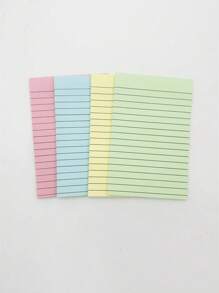 (8 Pad) notes adesive rigate 4x6 pollici, 8 colori, note adesive brillanti e rettangolari di grandi dimensioni per ufficio, casa, scuola, riunioni, 40 fogli/blocchetto, forniture scolastiche, back to school
