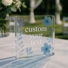 1pc Acrylic Ornaments Personalized Mom Gifts, Custom Name Sign, Customizable Home Decor, Mother's Day Gift, Bedroom Decor, Personalized Room Decorations, Customizable Photo Gifts,Graphic Print