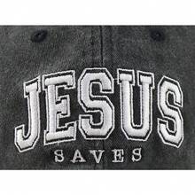 Christian Gifts For Men Women, Faith Over Fear Baseball Cap, God Religious Jesus Saves Hat, Retirement Christmas Birthday Gifts For Dad Mom Papa Mama - 黑色 - 查看 2
