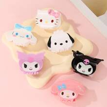 Sanrio Cute Cartoon Animal Paw Hairclips, Sanrio Characters Hair Clips, Summer Holiday Beach Decorative Hair Accessories Beauty Claw Clips Cute Hair Claw
