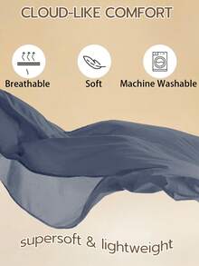 1个100%涤纶花卉图案信封式枕套，不含枕芯