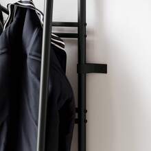 Techigher Coat Rack,Hall Tree With Shoe Bench,4-In-1 Entryway Bench With Coat Rack Freestanding,Steel Frame With Hooks For Living Room Bedroom Entryway - 25.2"W 2 Row Hooks Black - View 7