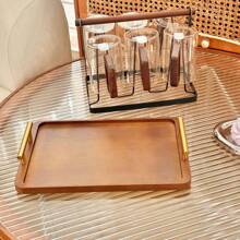 [Nordic Style] Wooden Kitchen Storage Tray, Minimalist Multi-Purpose Organizer Rack, Utensils & Condiment Storage Box