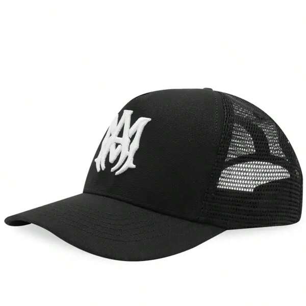 Gorra de camionero con diseño de letra para hombres y mujeres, gorra de béisbol vintage estilo hip hop, gorra de papá