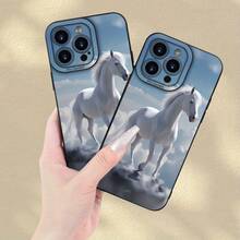 Funda protectora de teléfono suave de alta calidad con diseño de caballo blanco, elegante y popular, hermosa e interesante, moderna y simple, funda protectora de teléfono creativa personalizada, a prueba de golpes y anti-caídas, resistente a las manchas y duradera, adecuada para  17.17 Pro...17 Pro Max...17 Agua. 16.16 Pro...16 Pro Máx.16 más.. 15.15 Pro Max...15 Pro...15 más.. 14.14 Pro...14 más..14 Pro Max... 13.13 Pro...13 Pro Max...12.12 Pro...12 Pro Max...11.11 Pro...11 Pro Máx.XR.X.XS.XS máx.Se.MiNi. El regalo perfecto para las fiestas o cumpleaños para la novia, el novio, la esposa, el marido, el amigo o para uno mismo. - Negro 2324 - Ver 10
