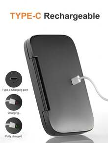 Espelho de Maquiagem LED, Mini Espelho de Maquiagem LED Portátil, Espelho de Maquiagem de Mesa com Lâmpada LED Recarregável por USB, Espelho de Maquiagem de Viagem, Espelho Dobrável, Ideal para Penteadeira ou Dormitório, 3 Modos de Iluminação - Branco, Natural, Quente, Brilho Ajustável, Espelho de Maquiagem de Mesa Dobrável Recarregável por USB, Espelho de Maquiagem Portátil Dobrável, Ideal para Dormitório, Viagens, Maquiagem, Escritório, Quarto, Melhor Presente para Mulheres