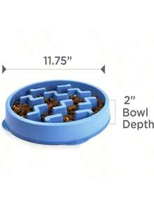 Outward Hound Fun Feeder Slo Bowl, Large Slow Feeder Dog Bowl, 4 Cups, Purple - 藍色 - 查看 7