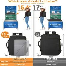 Capolo Travel Backpack For Women Men Waterproof Laptop Backpack Airlines Approved Carry On Backpack Bag Computer Bookbag For Business, Work, Traveling Fits 15.6 Inch Laptop(Beige), School Backpack - Deep Black - View 4