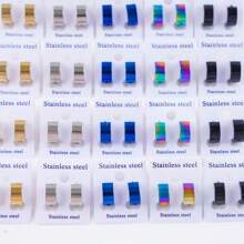12 Pairs/Lot Fashion Simple Width Of 4/6mm Smooth Geometric Stainless Steel Earrings Men's Women's Daily Exquisite Jewelry