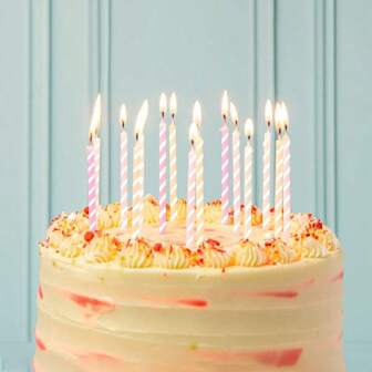 3 Packs Of 36 Pcs/6 Packs Of 72 Pcs, Birthday Candles, Candy Color Birthday Party Photo Props, Rainbow Cake Decorations, Anniversary CakeCandles
