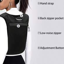 Running Hydration Vest Backpack Lightweight Running Vest Women Men,Reflective Camel Hydration Water Backpack For Cycling Hiking Marathon(Only Backpack Without Bladder)