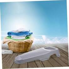 Plastic Washboard Household Hand Washboard Laundry Wash Boards Thickened Scrubbing Board Laundry Supplies - 灰色 - 查看 3
